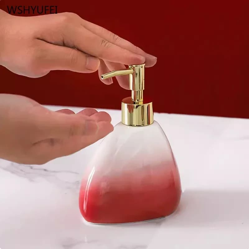 1pc Accessori per il bagno Portasapone in ceramica portaspazzolino gargarismi tazza bottiglie per lozione decorazioni per la casa forniture per matrimoni
