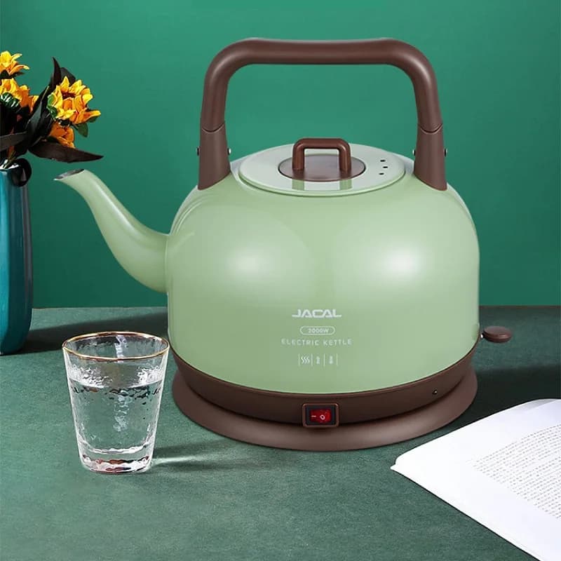 2000W Retro Electrc Kettle 3L Large Capacity Boiling Kettle Keep Warm 304 Stainless Steel Teapot Auto Power Off Hot Kettle 220V
