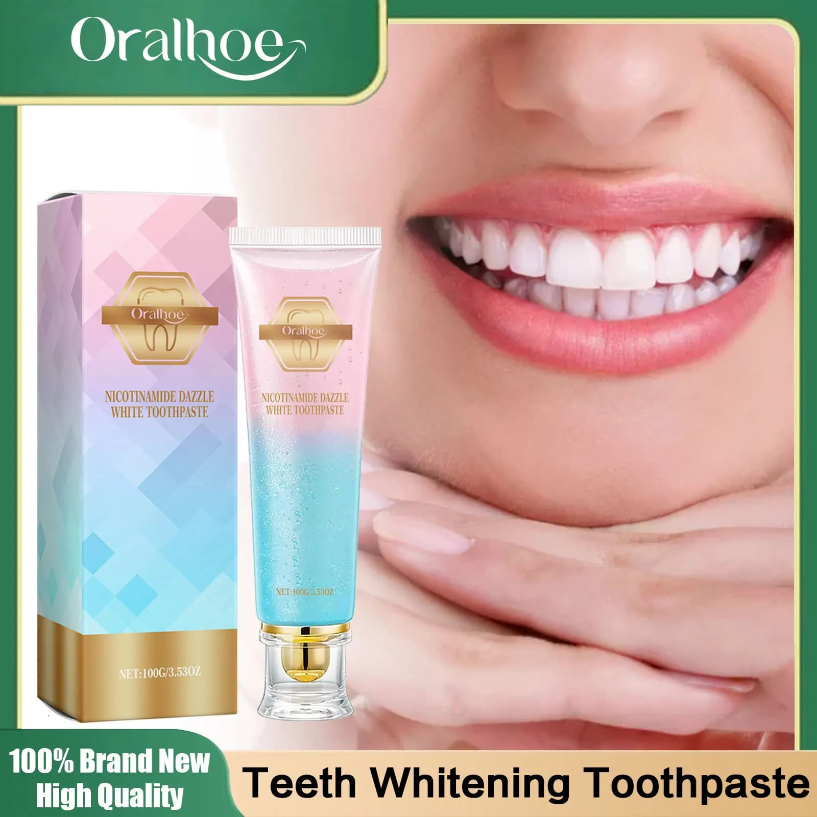 Dentifricio Niacinamide Teeth whitening Macchia Tartar removal Deep cleansing Dental whitening Prevent tooth caries Dentifricio repairer