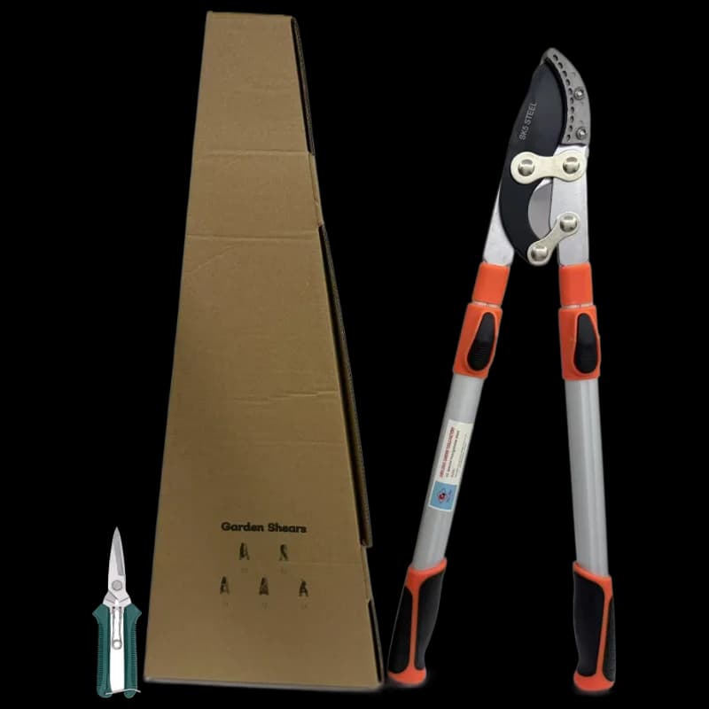 Heavy-Duty Pruning Shears, Long HandleTelescopic Pruning Shears - High Precision Sharp SK5 Alloy Steel Blade for Garden Gift