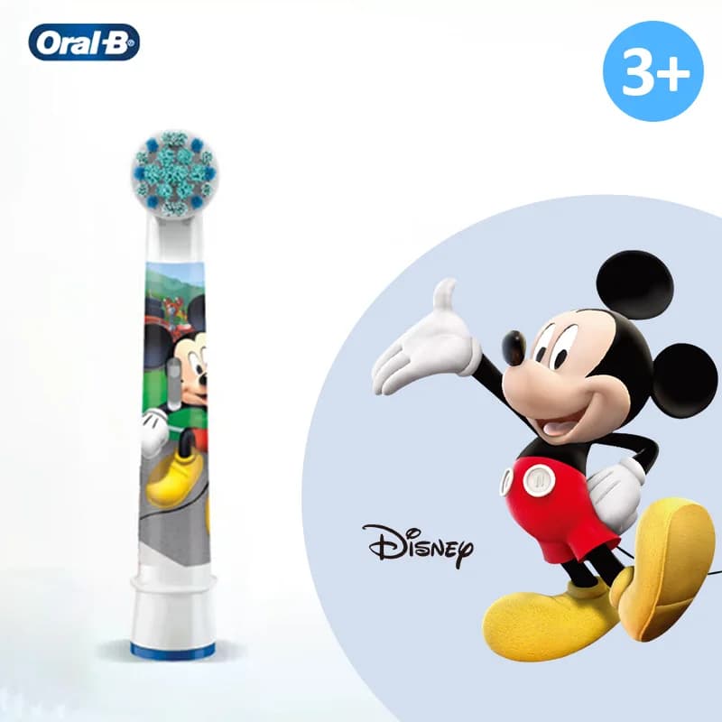 Oral B Kids electric toothbrush head with Minnie Mickey characters Extra soft 3+ set for Oral B Kid electric toothbrush
