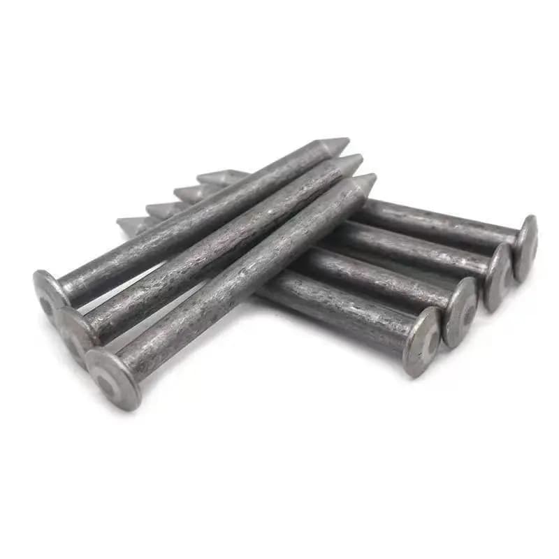 Fast delivery factory steel polished round head steel concrete wood nails 1" smooth shank metal nails iron common wire nails