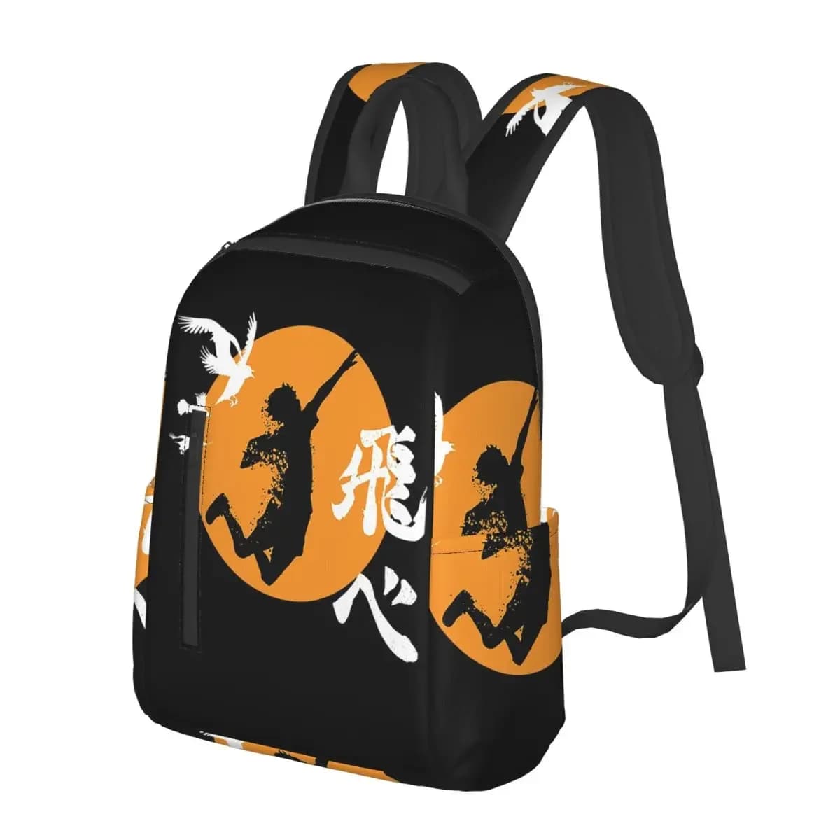 Haikyuu Karasuno Fly High Manga Anime Student Backpack School Bag Hiking Travel Daypack for Men Women Bookbag Shoulder Bags