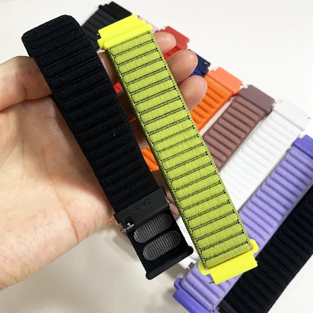 Cinturino in nylon da 20mm 22mm per AMAZFIT BALANCE 2/BIP 6 5 GTR/GTS 4 3 2 2e Sostituisci il braccialetto sportivo per cinturino HUAWEI/Garmin/Samsung