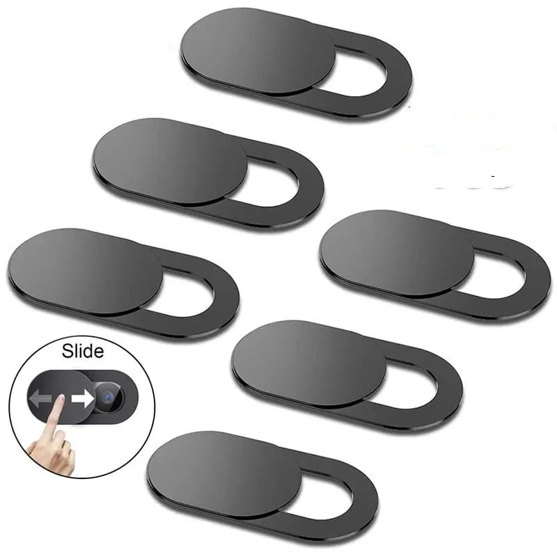 5Pcs Webcam Cover Shutter Magnet Slider Metal Camera Cover For iPad Tablet Web Laptops PC Camera Phone Lenses Privacy Sticker