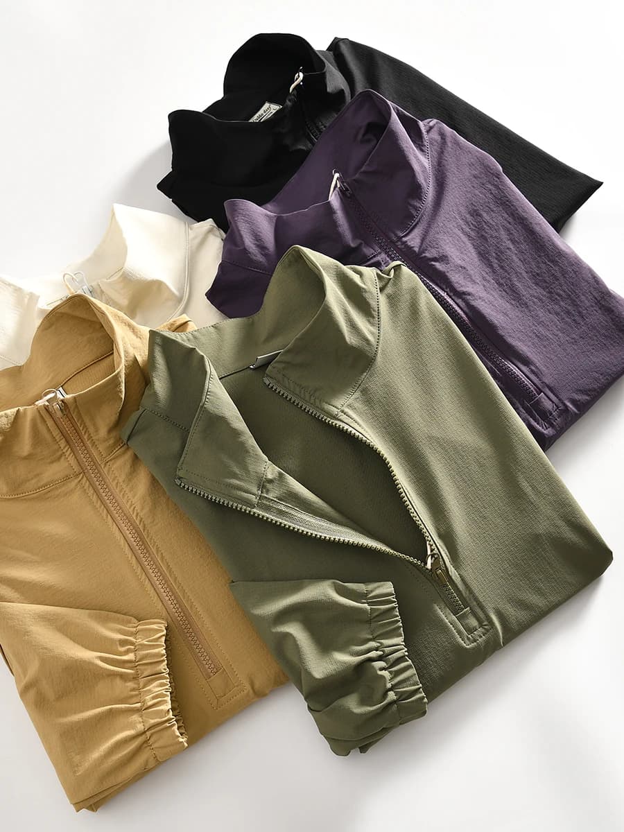 Outdoor Men's Spring Summer Breathable Long Sleeve Hoodie Half Zip Versatile Loose Fit Casual Nylon Spandex Blend Basic Style