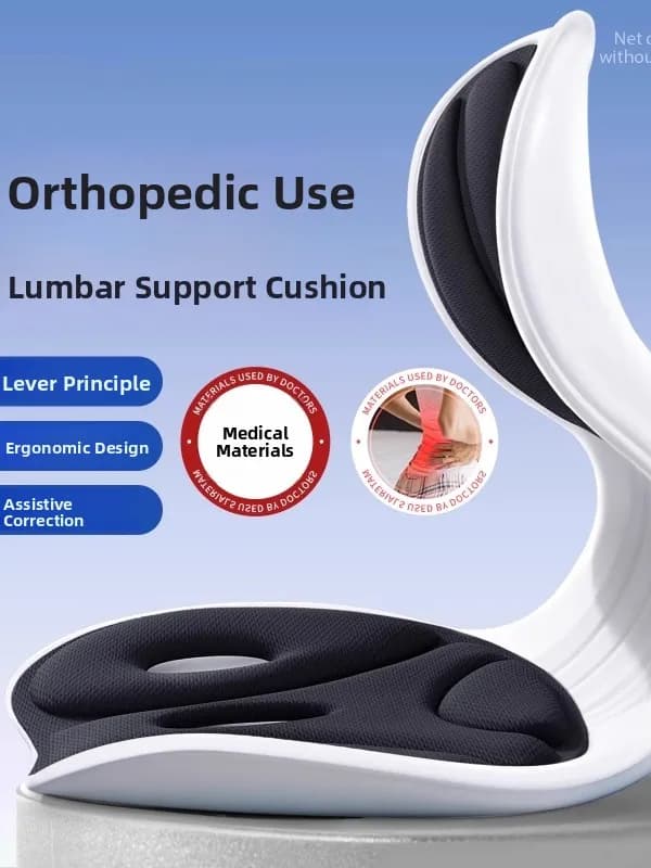 Nuovo Cuscino Ergonomico da Ufficio con Supporto Lombare per Sedute Prolungate Senza Affaticamento, Cuscino per il Corpo