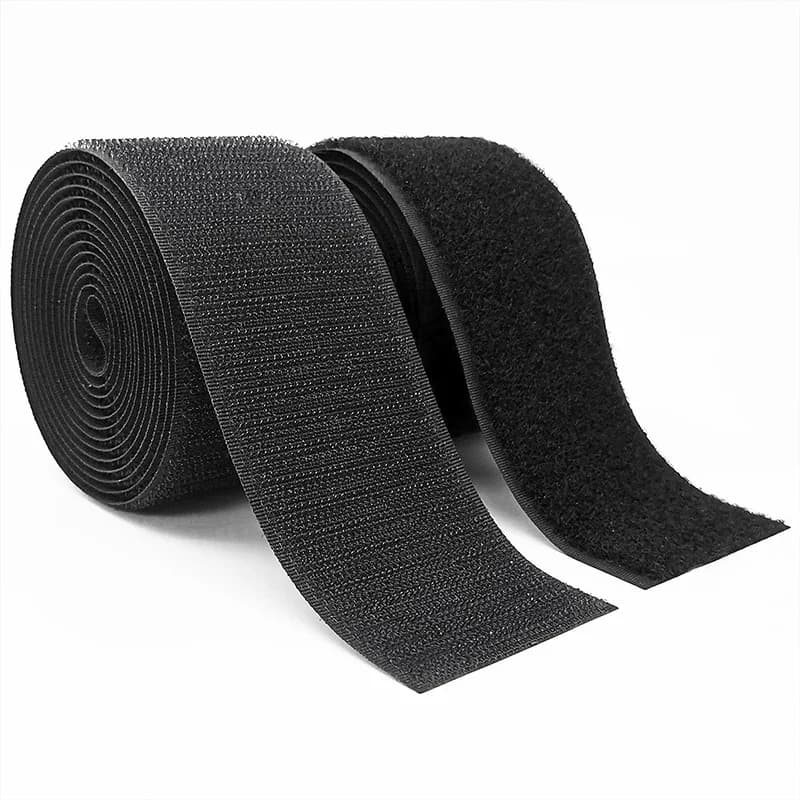 Strisce con gancio e anello da 1 m, larghezza 5/10 cm, strisce di nylon non adesive, fissaggio in tessuto, nastro ad incastro per cucire vestiti artigianali fai da te