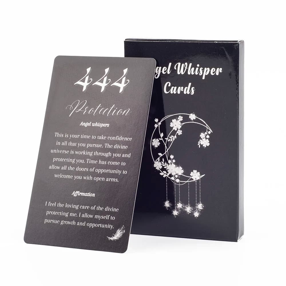 26 carte Angel Whisper Tarocchi Carte Versione inglese Gioco da tavolo Divinazione Oracle Deck Gioco di carte 10.3 * 6 cm