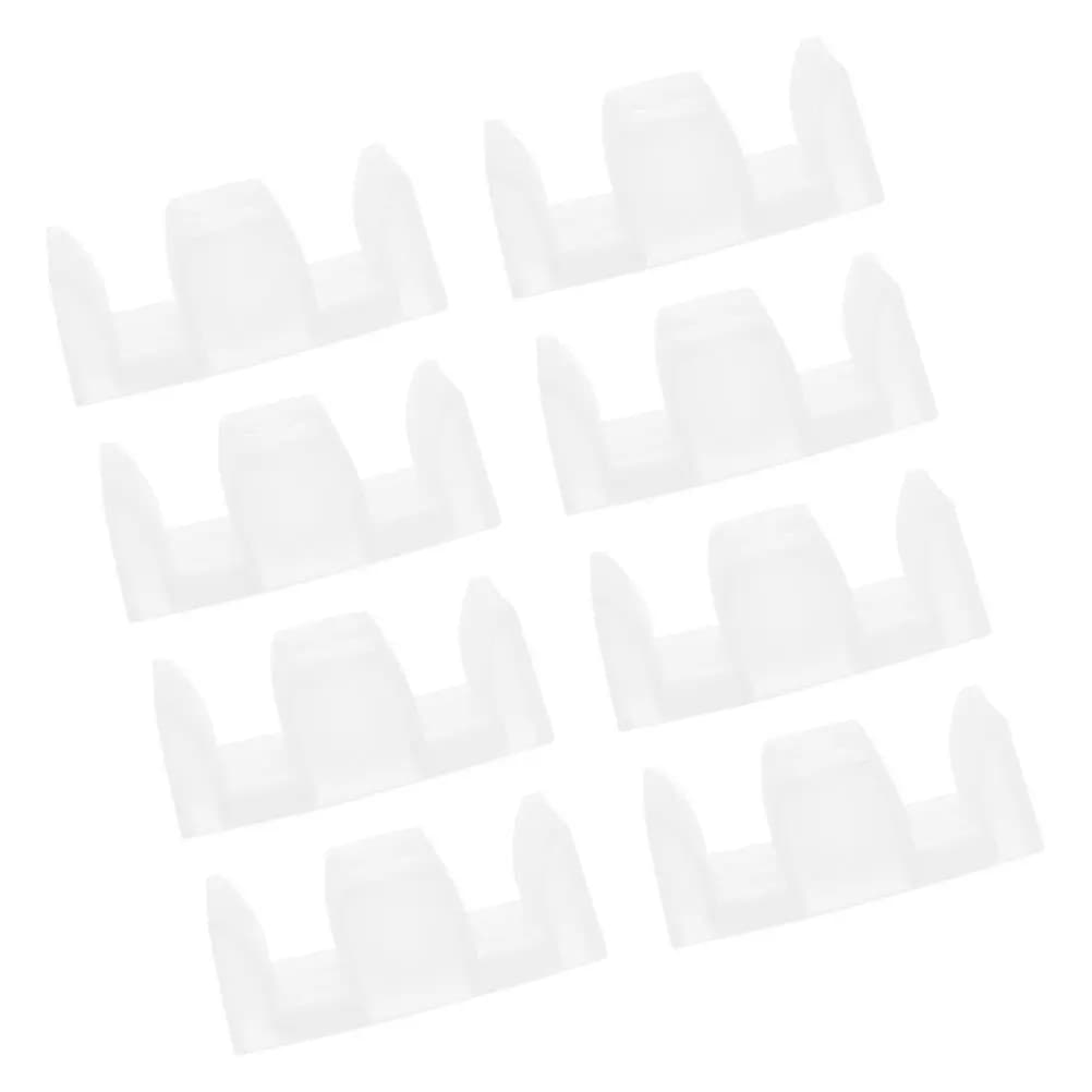 Set di 8 Paracolpi per Porte Doccia, Guide Scorrevoli in Plastica per Porte in Vetro Senza Telaio, Stabilizzatori per Porte del Bagno