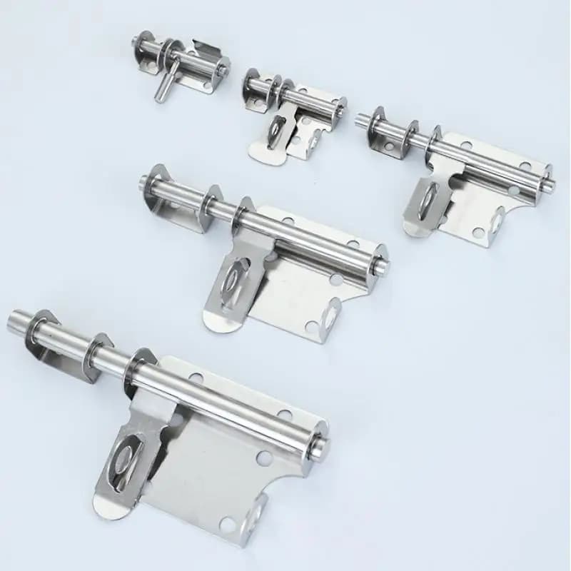 Set di serrature per porte durevoli in acciaio inossidabile, bulloni scorrevoli solidi per hardware domestico di sicurezza