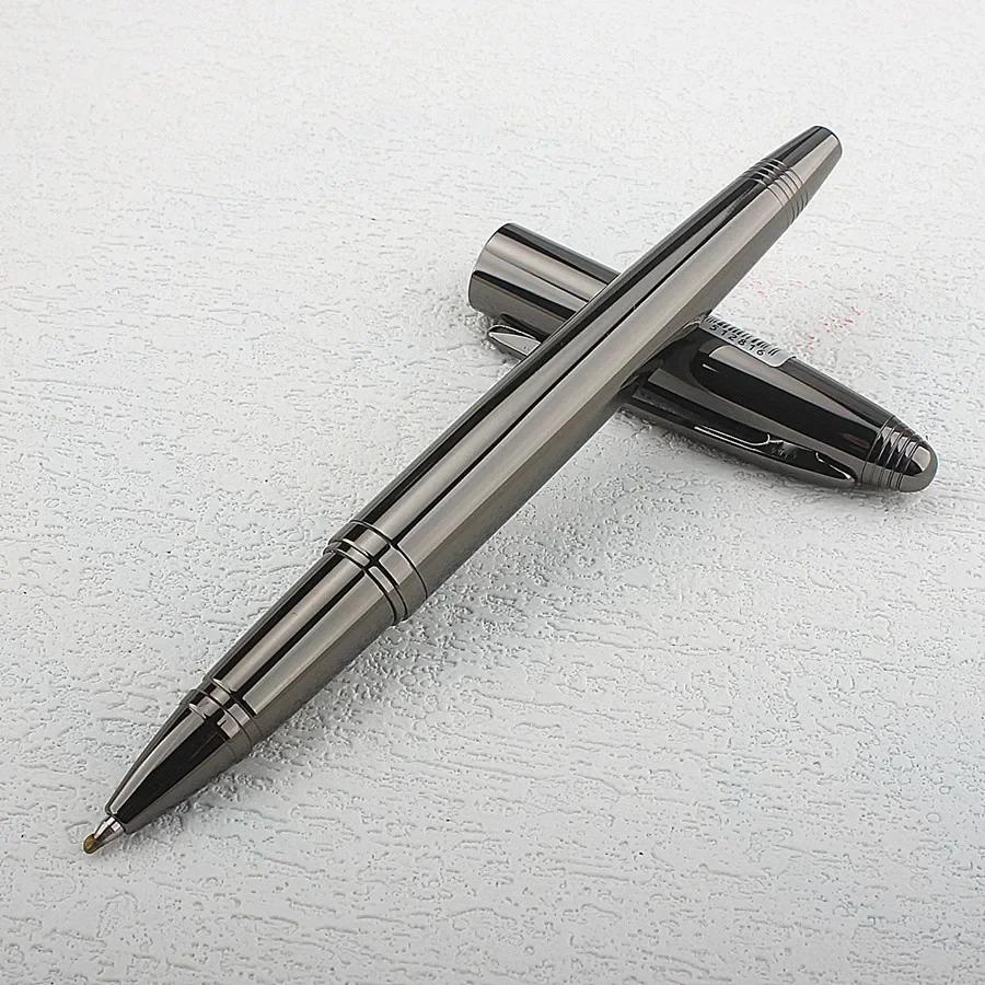 Forniture per ufficio di cancelleria con penna a sfera grigia in metallo di marca di alta qualità