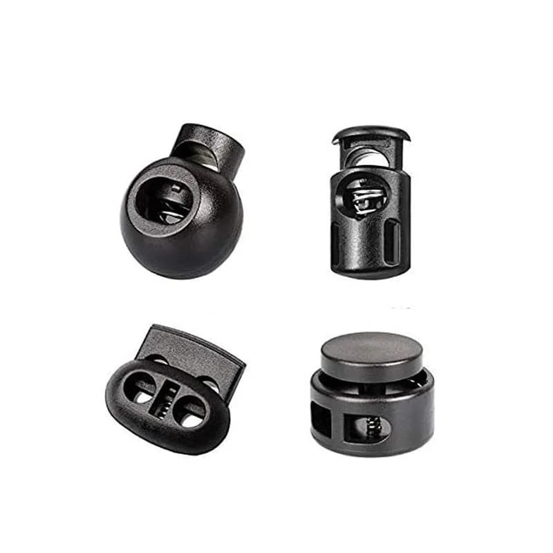 20/80pcs Professional DIY plastic spring fastener rope lock button stop button fastener slider shoelace clothing backpack
