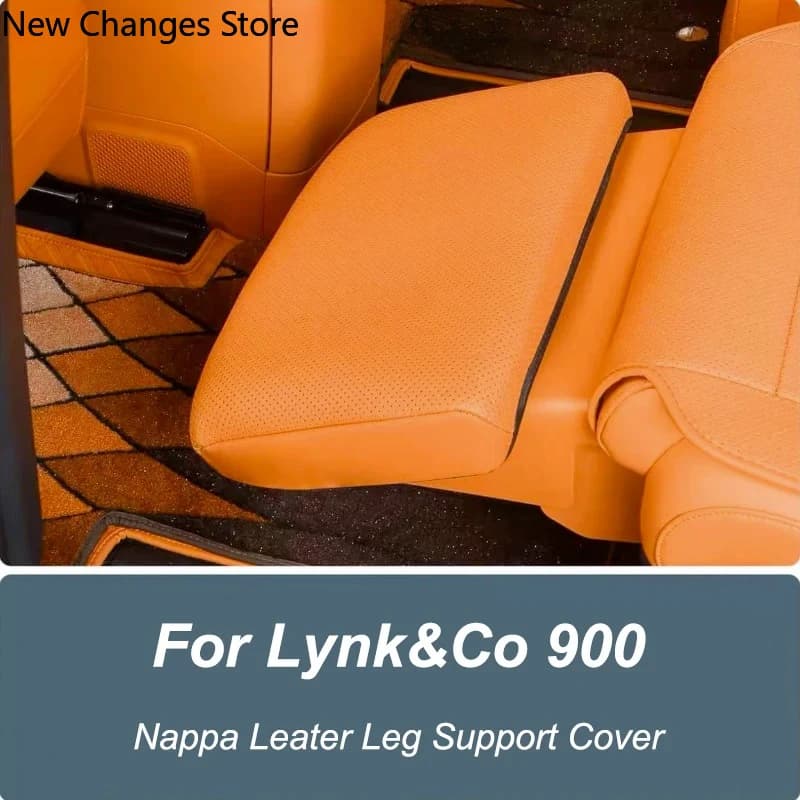 For Lynk Co 900 2025 Support for central seat leg Protective cover Leather cover tassel Modified accessories automatically