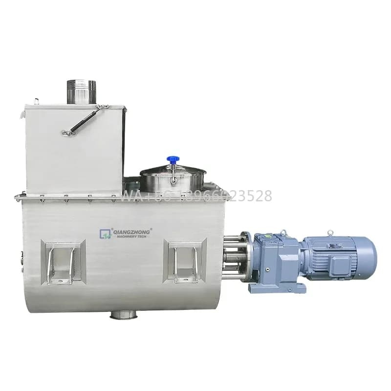 Dry and wet powder machine Pasta for granules Horizontal ribbon tank Saw mixer