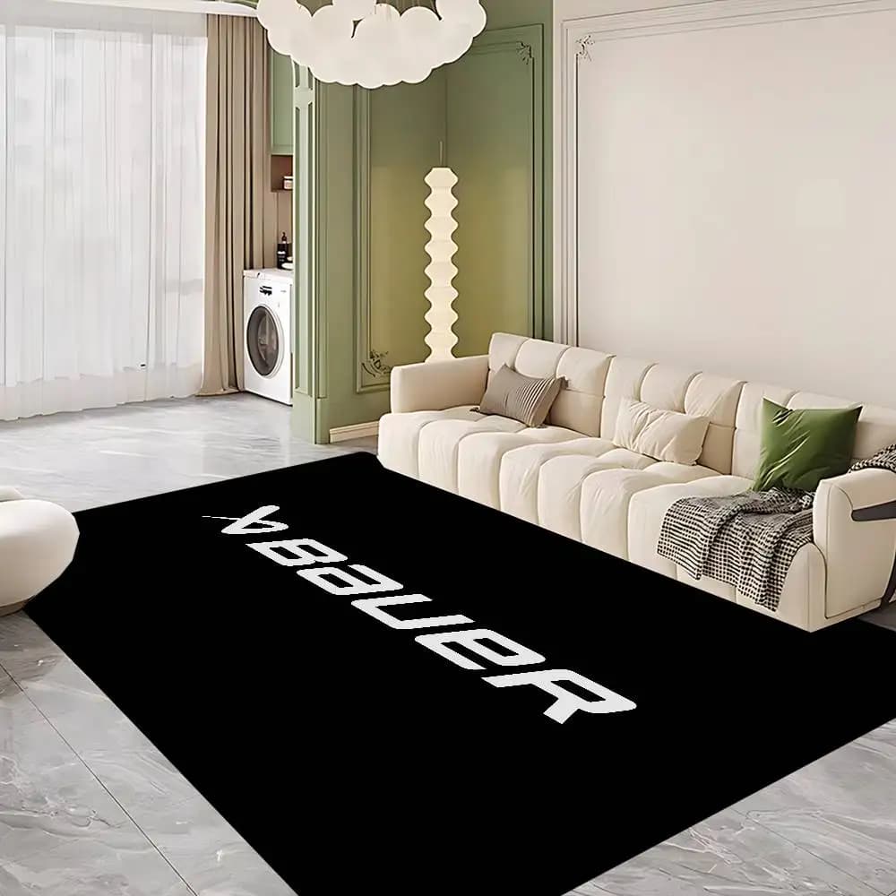 B-Bauer Hockey Door Mat Kids Room Bedroom Decoration Balcony Anti-Slip Doormat Living Room Doormat Area Rug
