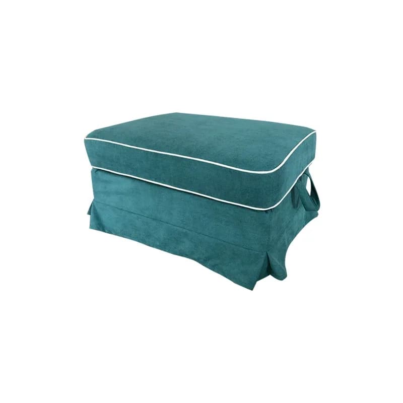 Customized EKTORP Pedal Footstool Cover Nordic Roma Footstool Cover All-inclusive Sofa Cloth Cover Linen and Cotton