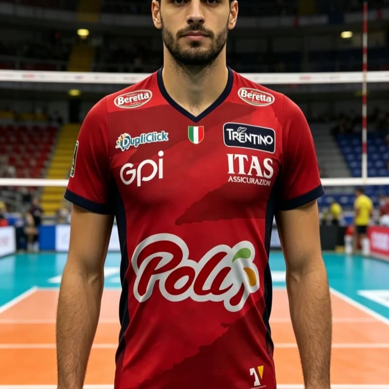2026 Italy Style New Arrival Itas Trentino 3D Print Volleyball Jersey Casual Sports Comfortable Breathable Family Kids Tee