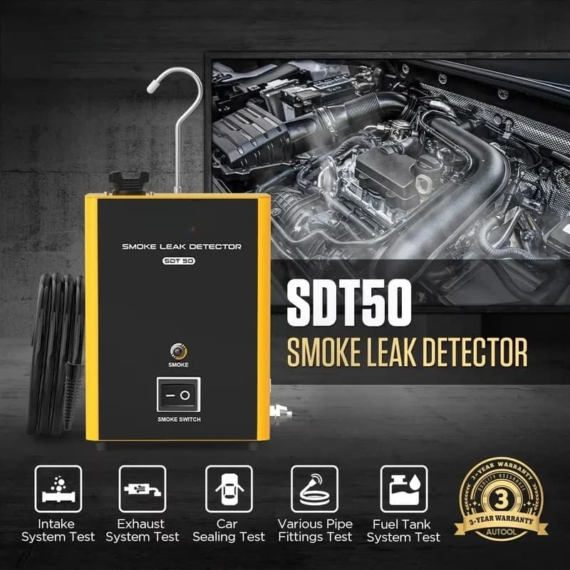 SDT50 Vehicle Tracer Automotriz Smoke Machine Auto Diagnostic Tool Tester Leak Detector