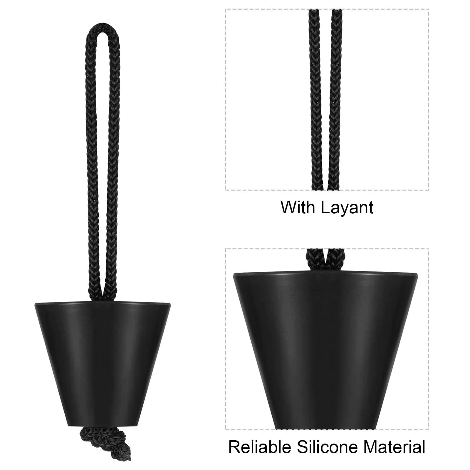 6 Pezzi Tappo di Scarico in Silicone Resistente per Barche, Tappo per Scarico Kayak, Sigillatura Impermeabile per Canoe, Dinghy, Essenziale per Mantenersi Asciutti durante il Pagaiaio