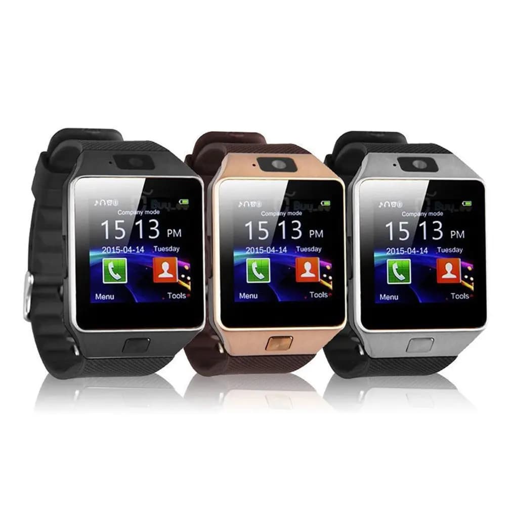 Hot DZ09 Touch Screen Smart Watch con fotocamera Orologio da polso multilingue SIM Card Smartwatch per telefono Android IOS Druopshipping