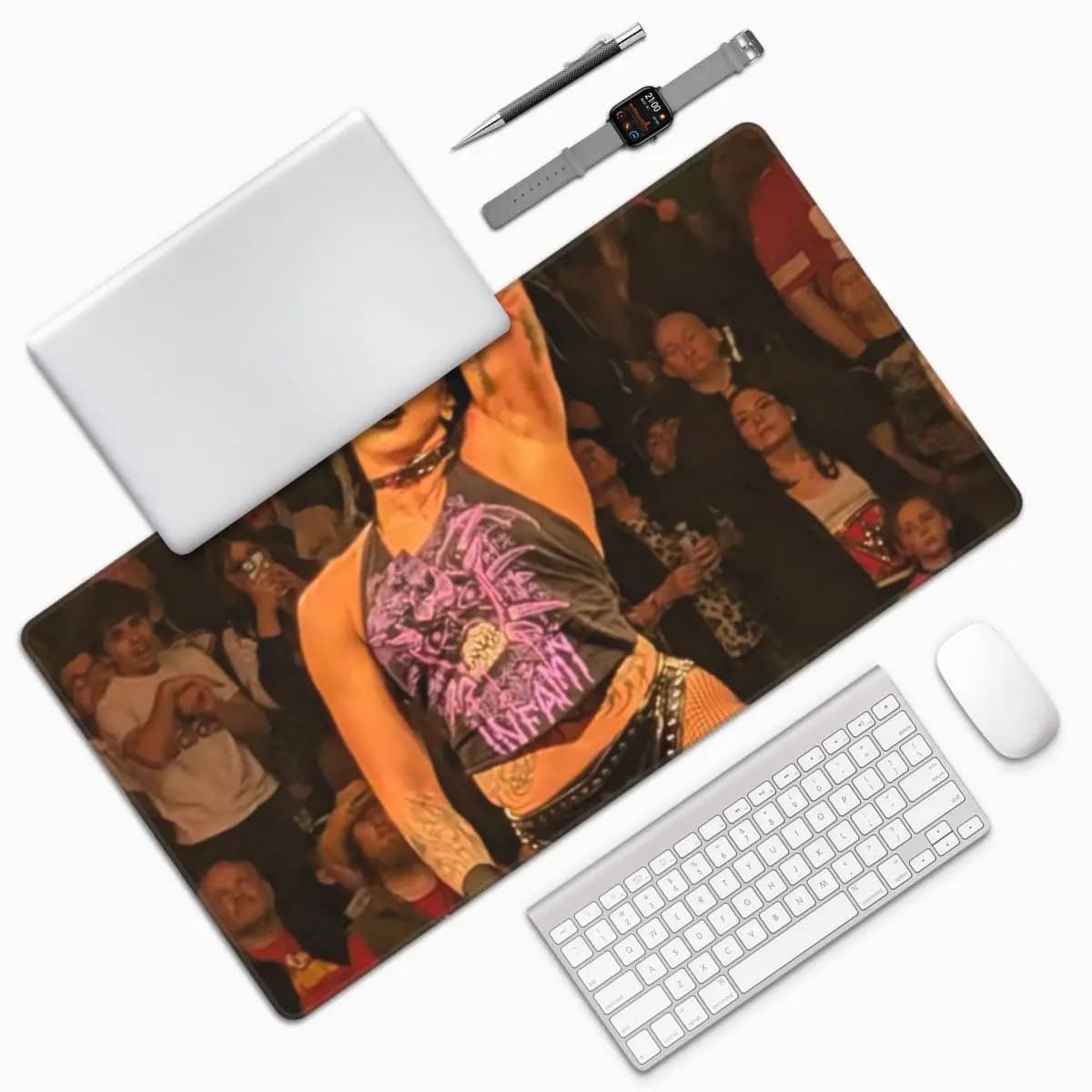 She Is My Mami Rhea Ripley Bootleg Wrestler Tappetino per mouse grande per tastiera del computer, tappetino per mouse da gioco, tappetino da scrivania per PC portatile