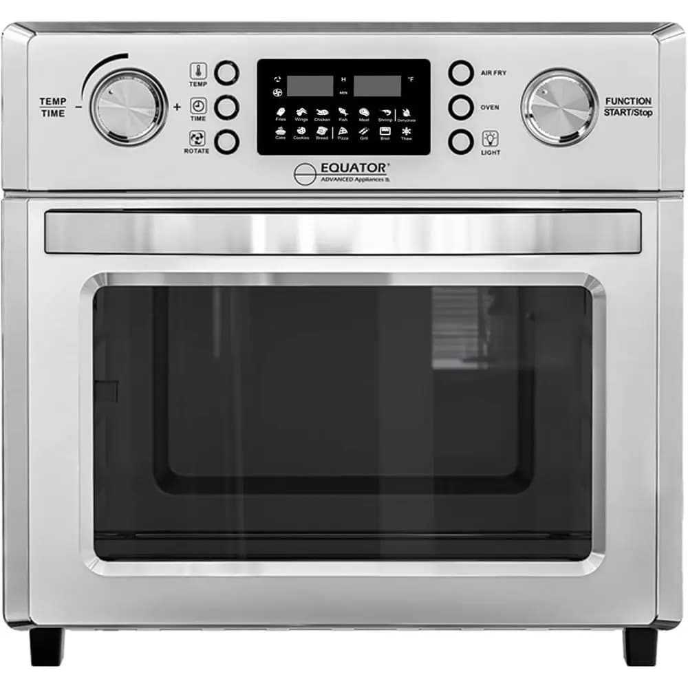 Forno Friggitrice ad Aria Multifunzione 5-in-1 con Convezione, Pizza, Grill e Disidratatore, Acciaio Inossidabile, 26 Litri, 110V, 360° °