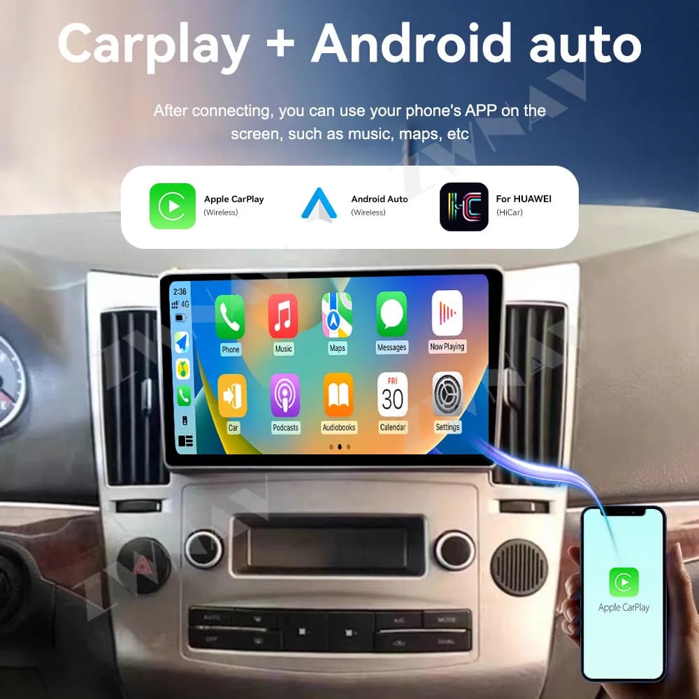 Android 14 Carplay 9 pollici Autoradio Display Touch Screen Per Hyundai Veracruz 2007-2012 Lettore Multimediale Per Auto di Navigazione GPS