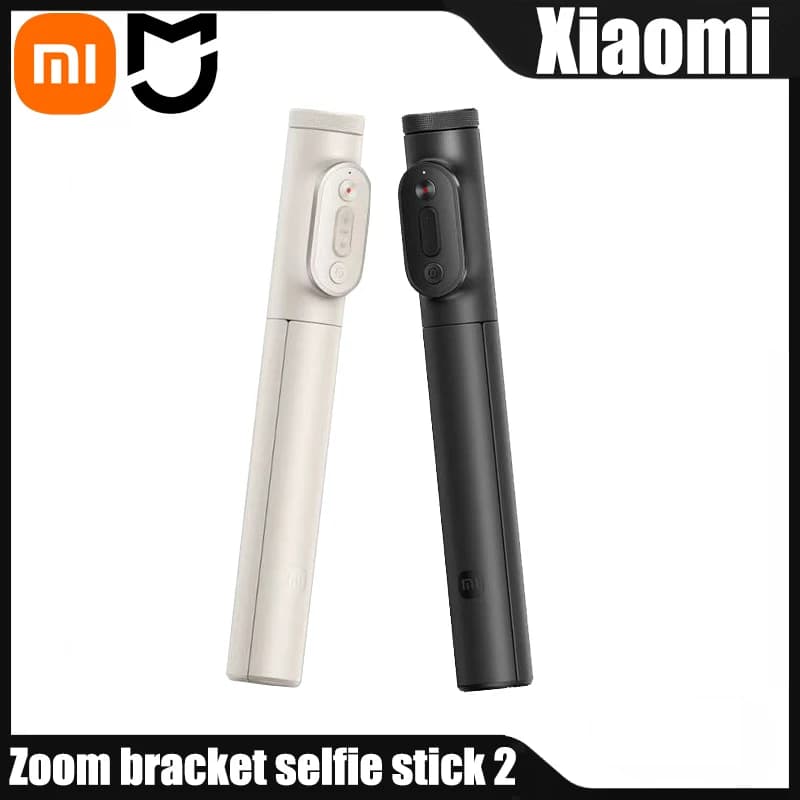 XIAOMI Zoom Stand Selfie Stick 2 Treppiede Selfie Stick Compatibile con Bluetooth Telecomando Pieghevole Estensibile Monopiede 360 ° Girevole