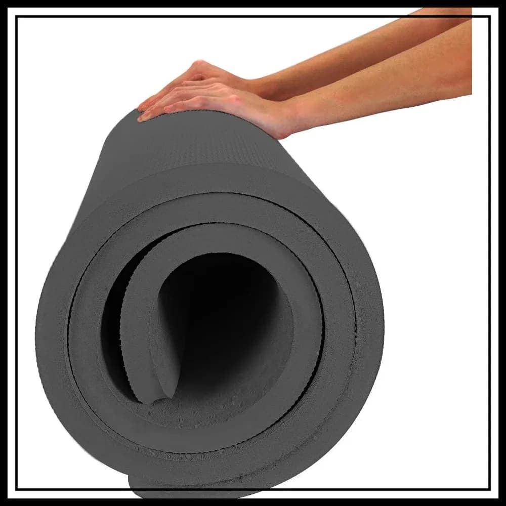 Tappetino da yoga in TPE, spessore 4/5 pollici, grande 72x32, antiscivolo, per yoga, pilates e stretching