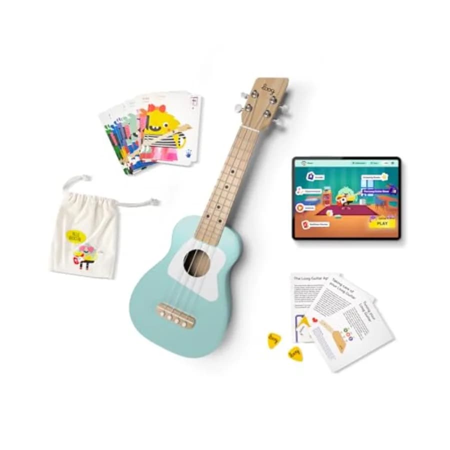Wood Soprano Ukulele for Beginners, App Lessons, All Ages Green