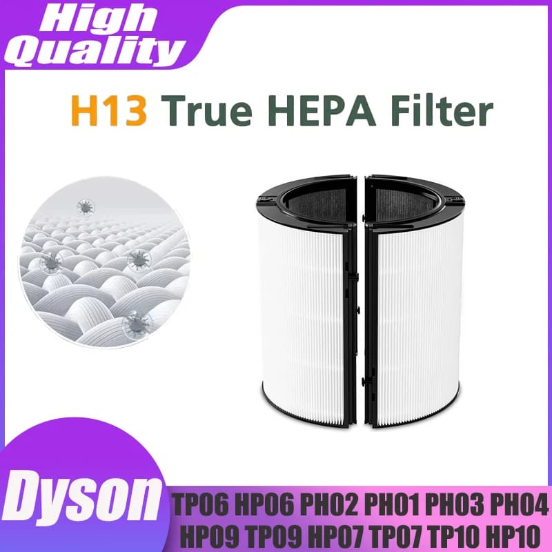 Filtro 2 in 1 per Dyson TP04 HP04 TP07 TP06 HP06 PH02 PH01 PH03 PH04 HP09 TP09 HP07 Purificatore d'aria H13 Vero filtro HEPA e carbone