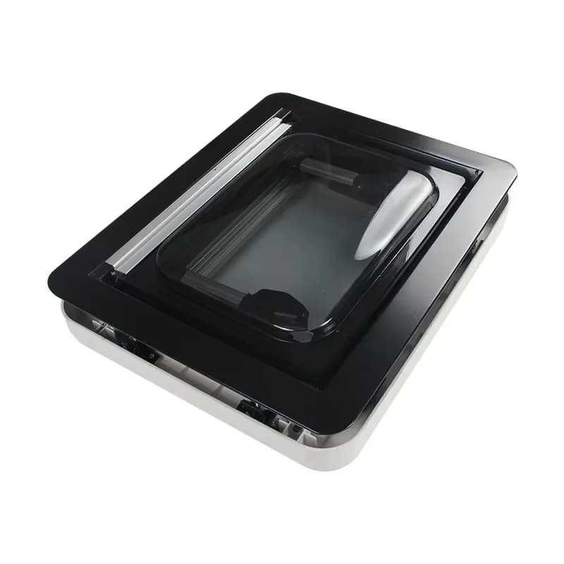 Bulk Order Aluminum Frame RV Window with Integrated Mosquito Net UV Blocking Curtain 900x900mm