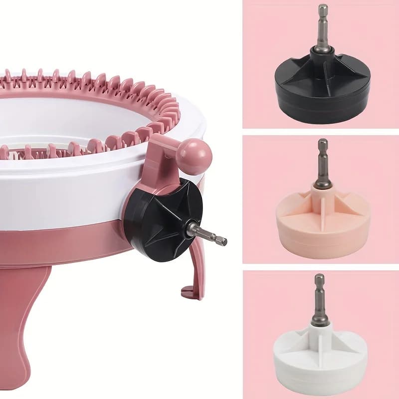 Set di Adattatori per Macchina da Maglieria Automatica, Accessori per Macchine da Maglieria a 22, 40, 48 Aghi, Bordo Interno Nero