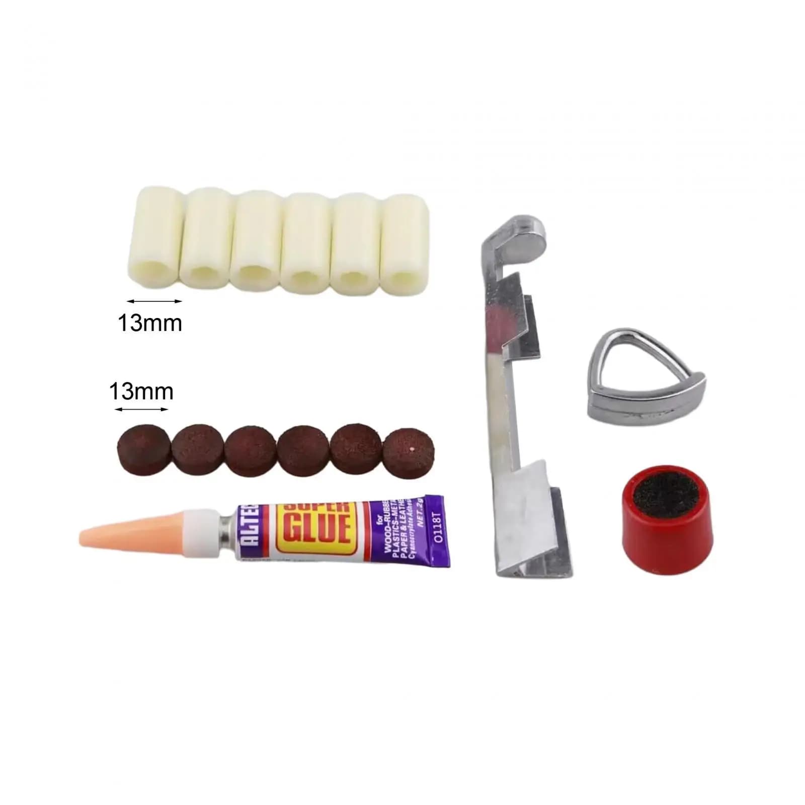 Pool Cue Tip Clamp Maintaining Portable DIY Glue Clamp Tips Care Set Repairing