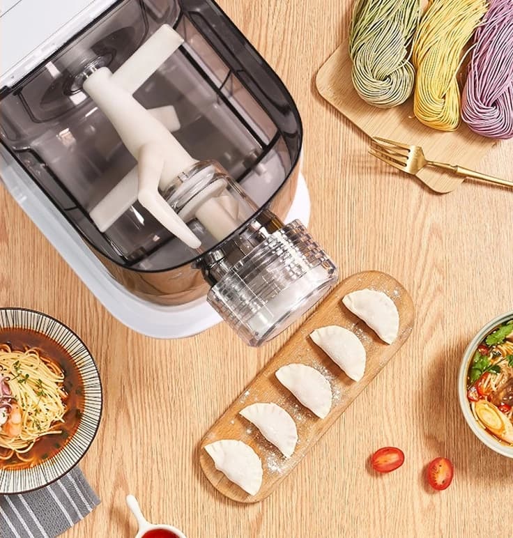 Macchina Automatica Mini per Fare la Pasta, Noodles e Spaghetti, Pressa per Impasto Domestica in Plastica