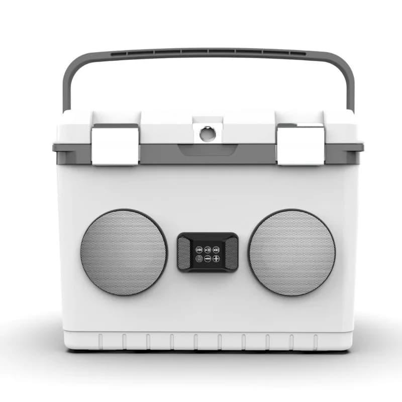 28L Bluetooth Speaker Cooler Box, Multifunctional Portable Hot Cold Insulated Container with Ice Packs for Camping