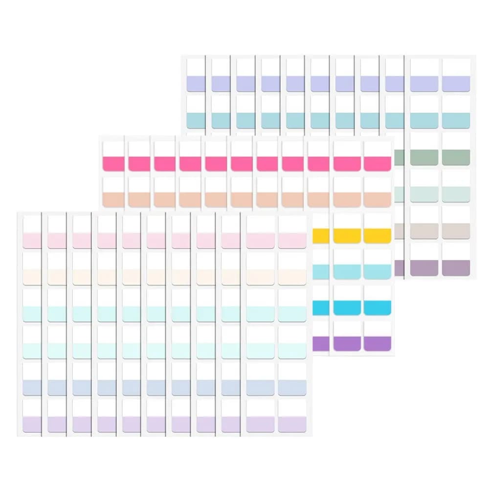 360 Pezzi di Etichette Adesive Scrivibili per Indice, Segnapagina per Quaderni, Libri, Raccoglitori, Agende, Etichette per Organizzazione con Codifica a Colori, Documenti