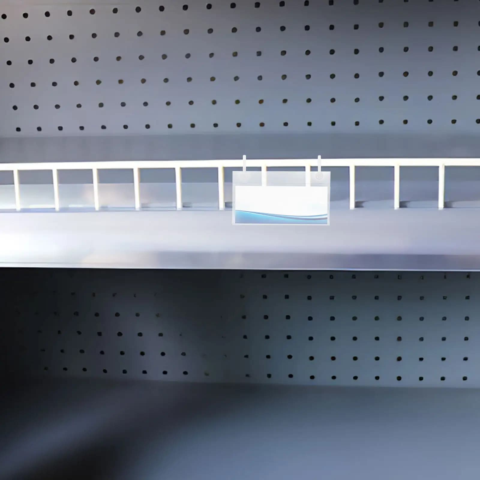 30 Pezzi Portaetichette Trasparenti per Scaffalature Metalliche, Clip Trasparenti per Etichette Prezzo, Porta Prezzi per Espositori da Negozio