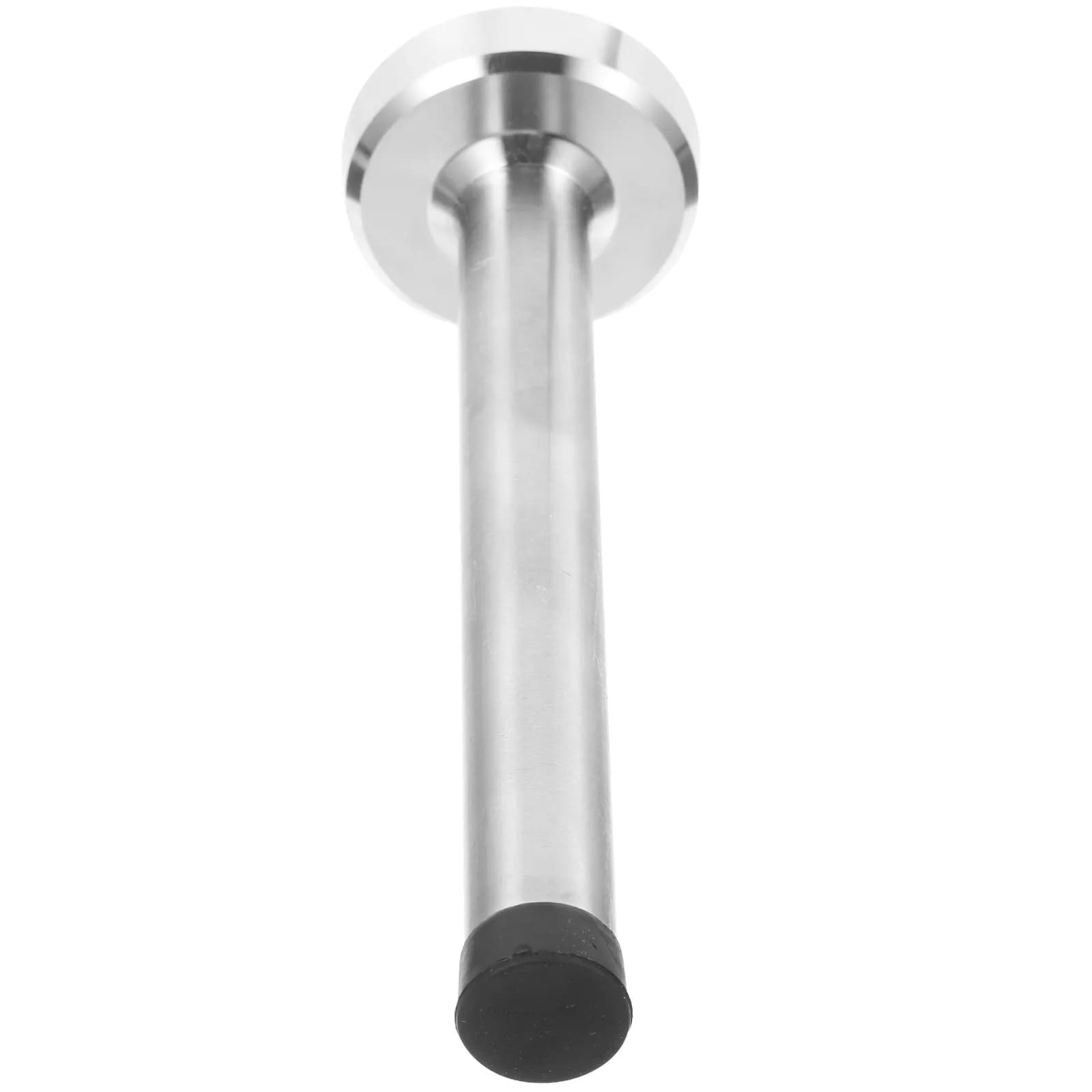 Fermaporta da Pavimento 9,5 cm in Acciaio Inossidabile e Gomma, Resistente, per Casa, Camera da Letto, Bagno, Ufficio, Esterni, Impermeabile