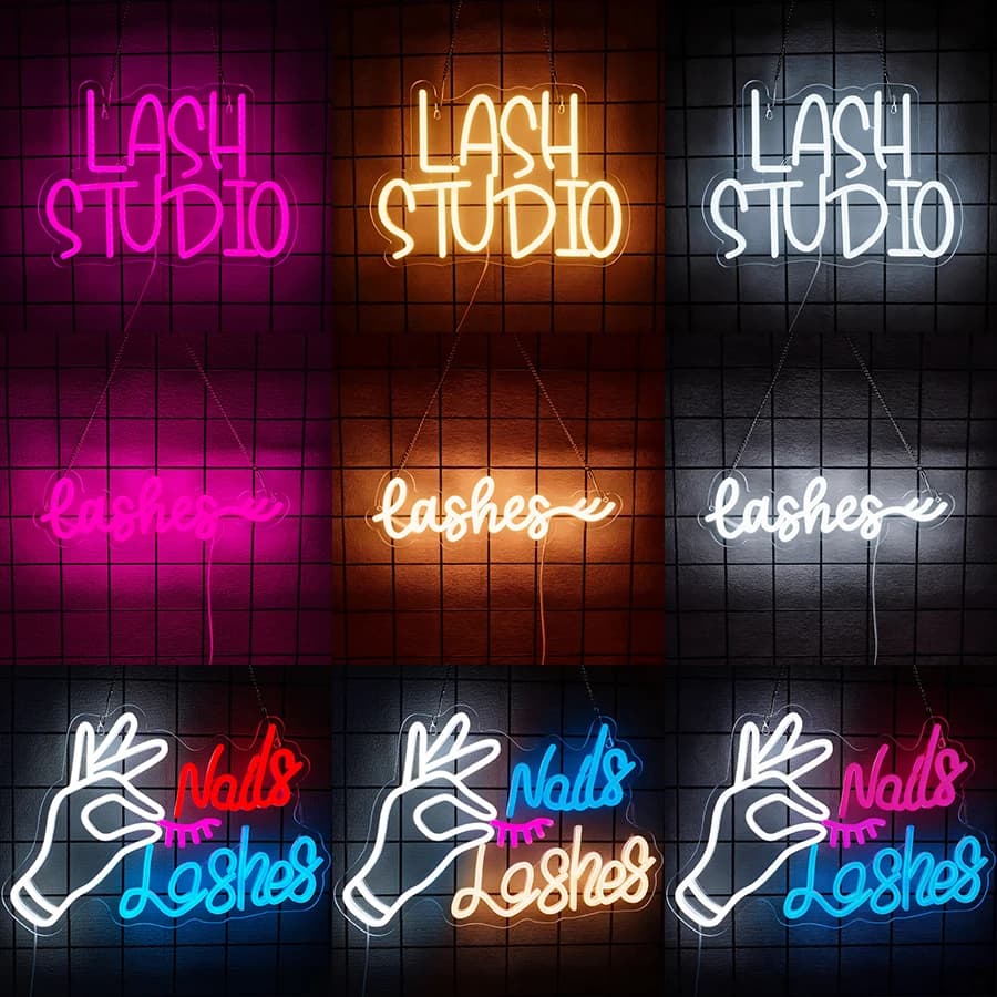 Insegna al Neon LED per Studio di Bellezza, Decorazione Murale per Salone di Estetica, Luci al Neon per Regali a Ragazze
