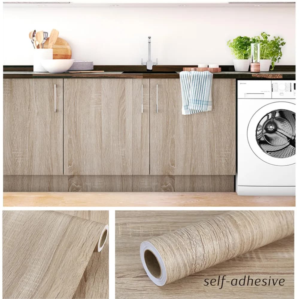 Adesivi in venature del legno in PVC armadio armadio tavolo mobili ristrutturazione carta da parati autoadesiva carte da parati impermeabili decorazioni per la casa