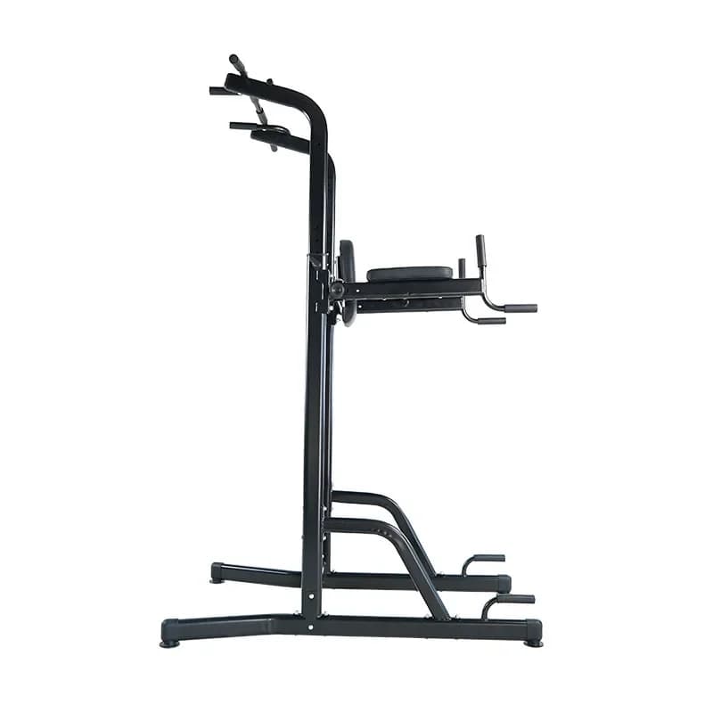 Steel traction bar with supine exercise table and Power Tower for gym and fitness