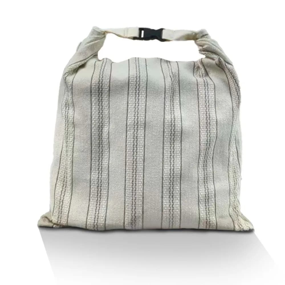 Reusable Beeswax Bread Bags Organic Linen Lock Closure Reusable Food Wrap Bags Freshness Preservation Airtight Design