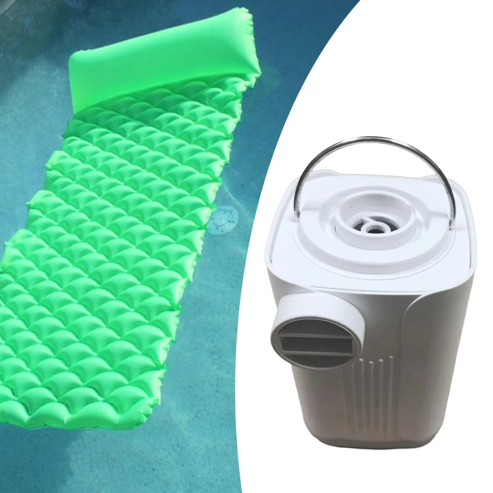 Air pump for inflatables Mini multipurpose portable air pump for night light for mattresses Hiking Outdoor sports Camping air bed