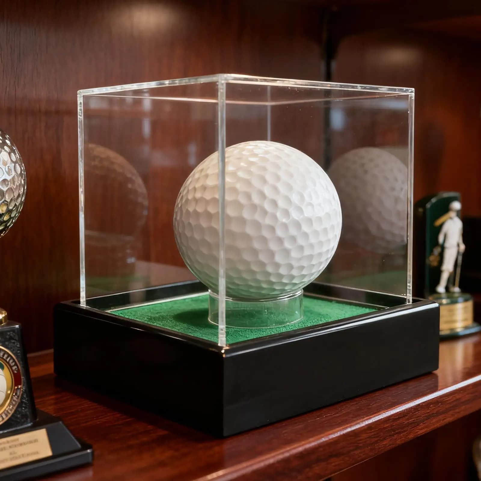 Espositore per Palline da Golf, Collezione, con Base, Espositore per Palline da Baseball, Porta Palline da Tennis, Supporto Cubo in Acrilico