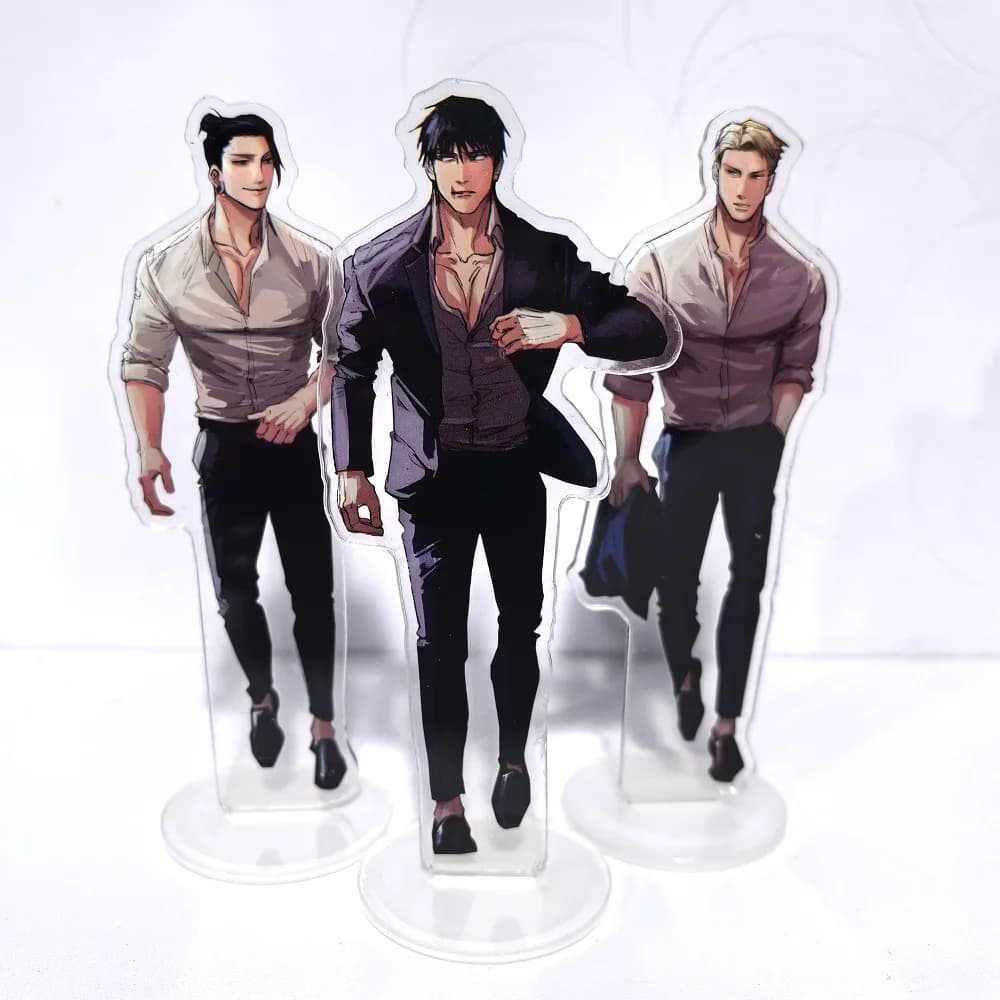 Satoru Gojo Itadori Yuji Jujut Kaisen Personaggio dei cartoni animati Acrilico Modello di supporto Piastra Accessori per il desktop Regalo per gli appassionati di anime