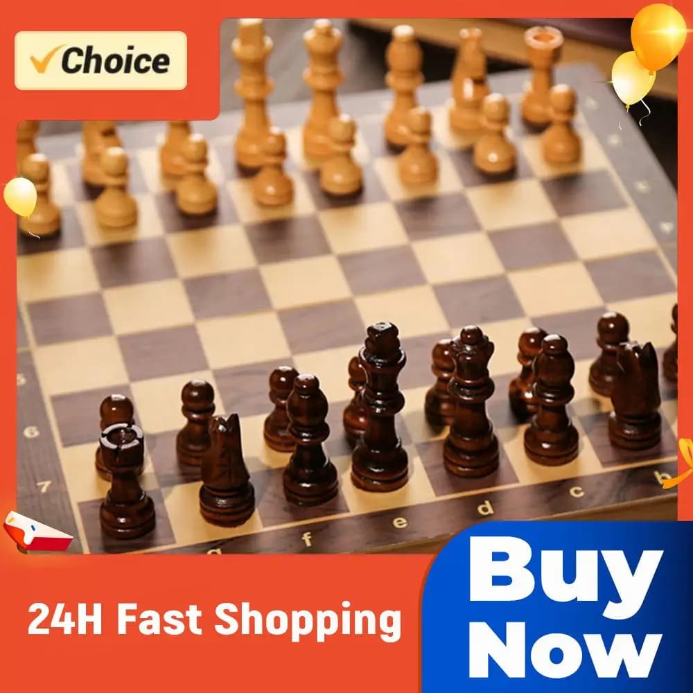 Set di Scacchi, Dama e Backgammon 3 in 1 in Legno 29x29cm, Sviluppa il Pensiero Strategico, Non Tossico per Bambini e Adulti