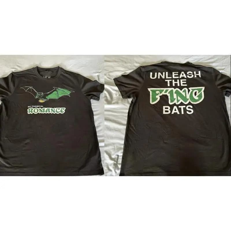 My Chemical Romance August 15 Unleash The F'ing Bats shirt reprint