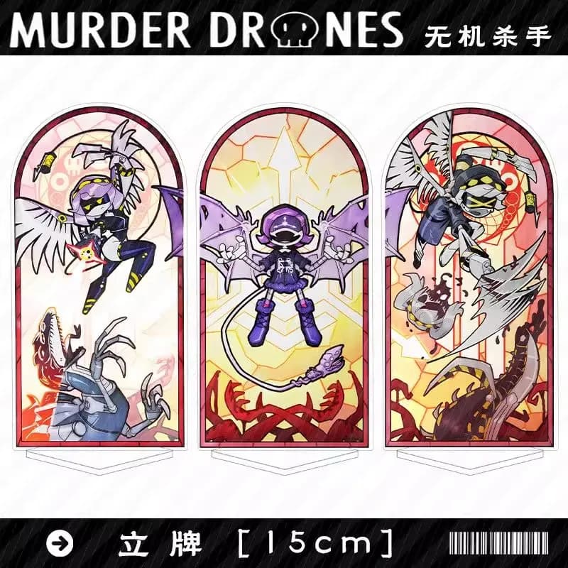 Murder Drones Stagione 1 Uzi - Statuetta in Acrilico, Espositore da Tavolo, Modellino da Collezione, Ornamento Anime, Portachiavi, Gioiello